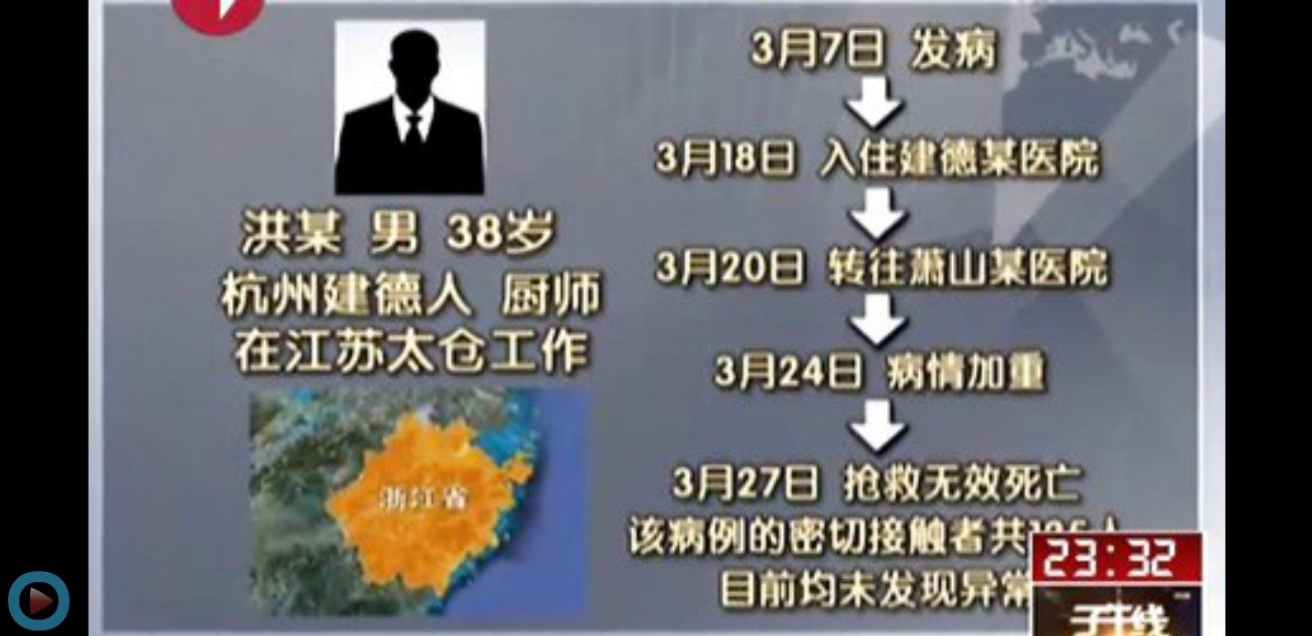 浙江确诊两例h7n9禽流感病例1人死亡